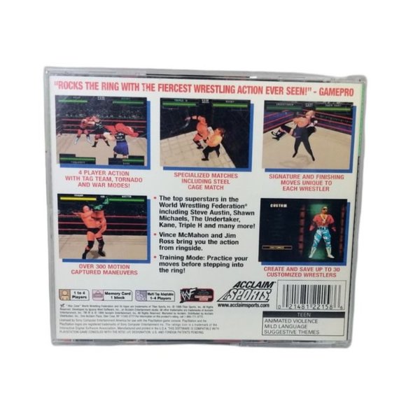 WWF (WWE) War Zone Greatest Hits (Sony PlayStation 1, 1998) 100% Complete - Picture 3 of 3